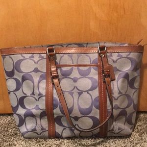 Coach Tote Purse with Zip
